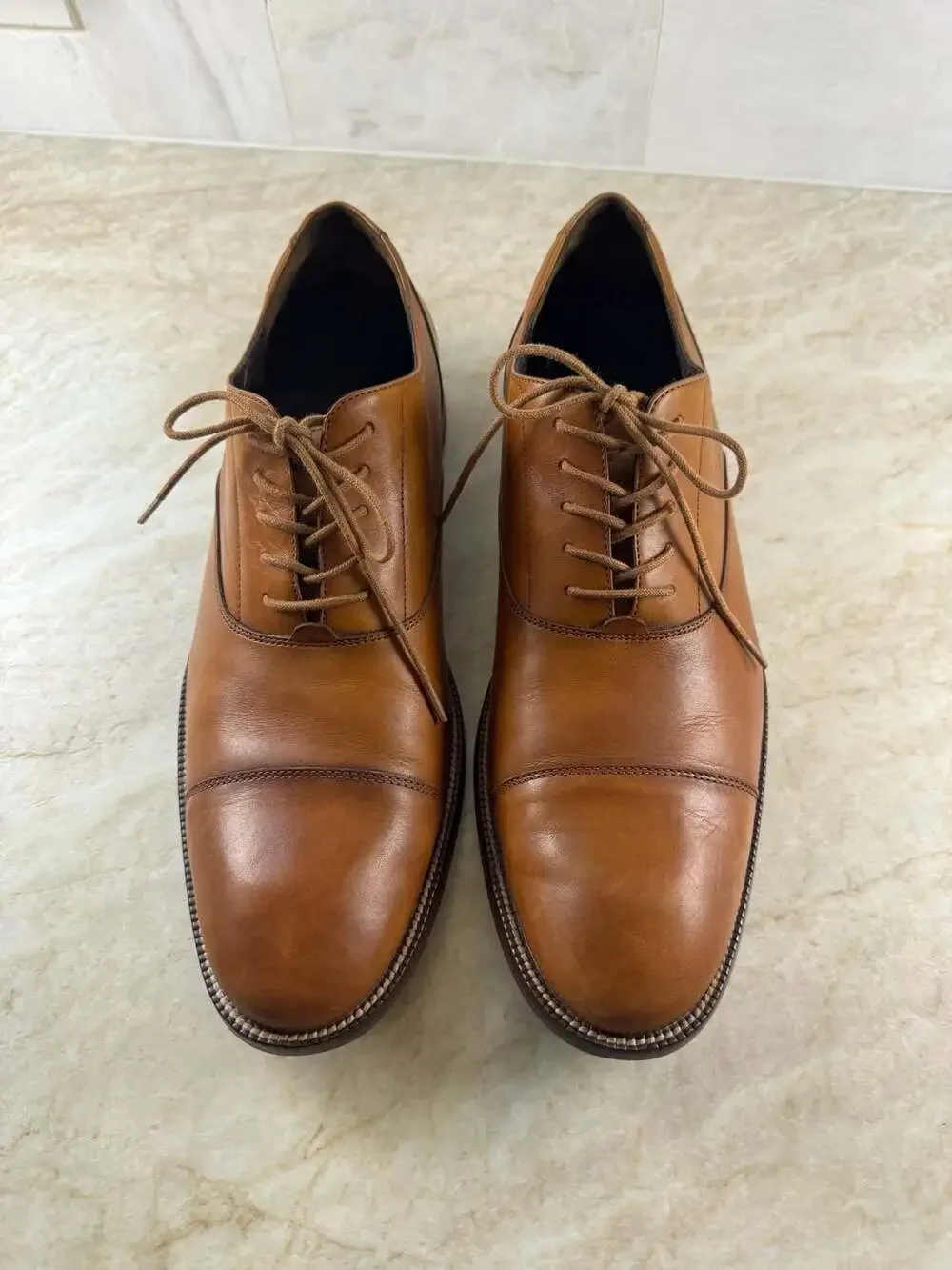 Cole Haan Williams Cap Toe Oxford Dress Shoes Brown Leather Men’s 11.5M